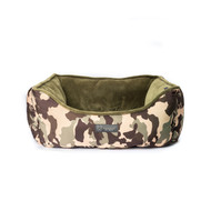 NANDOG Cloud Collection Micro Plush Fabric Cat and Dog Beds - Camouflage Green