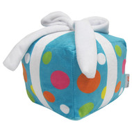 Birthday Present Plush Toy with Hidden Squeaker (6") - (( Blue))