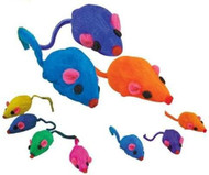 Rainbow Rattling Mice - Bag of 20 - Cat Fun Toy by Cat Mat