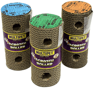 Multipet Cardboard Rolling Cat Scratcher - 7.5"- 1 Unit