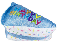 MultiPet Birthday Cake Slice Cat Toy - Blue (3")