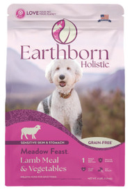 Earthborn Holistic Meadow Feast Lamb Meal & Vegetables Grain-Free Dry Dog Food - 4 Lbs