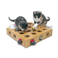 Pioneer Pet Smartcat Peek-a-Prize Toy Box with 2 Toys Cat Toy