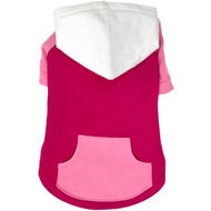 Doggie Design Color-Block Dog Hoodie -Pink on Pink