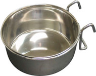 QT Dog Stainless Steel Pet Bowl Coop Cup with Hook - 5 oz