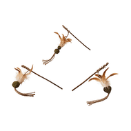 Ethical Pets Silver Vine Teaser Wand Cat Toy - 10" wand Assorted Styles