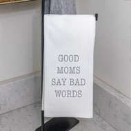 Rustic Marlin Good Moms Say Bad Words Tea Towel