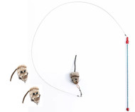 Go Cat Cat Catcher Teaser Wand Plus 2 Extra Cat Catcher Mouse Attachments