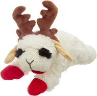 Multipet Holiday Lamb chop with Antlers, 6 in, White