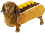 Casual Canine Hot Diggity Dog with Mustard Costume for Dogs, 12" Small
