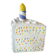 FOUFIT White Birthday Cake Unisex Chew Toy - (6")