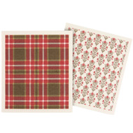 Primitives by Kathy Red Plaid Swedish Cloth Set