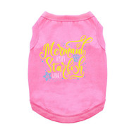 Doggie Design New Mermaid Kisses Starfish Wishes Dog Girl Tank Shirt - Carnation Pink