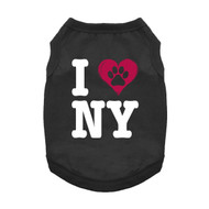Doggie Design I Love New York Dog Tank Shirt - Jet Black