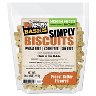 K9 Granola Factory Simply Biscuits With Peanut Butter - Medium 1 lb