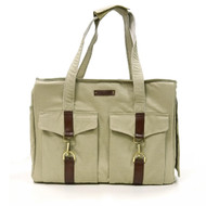 Dogo Pet Fashions Buckle Tote V2 Pet Carrier Bag - Beige