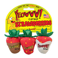 Yeowww! Catnip Strawberry Cat Toys (3 Pack)