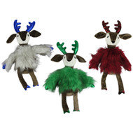 Multipet Holiday Dapper Deer Dog Toy - 17"- One Toy