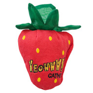 Yeowww! Strawberries Catnip Cat Toy - Red