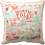 Primitives by Kathy Decorative Super North Pole Holiday Christmas Throw Pillow