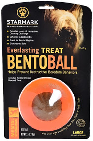 Starmark Everlasting Treat Bento Ball Tough Dog Stimulated Toy - Large (over 40 pounds)