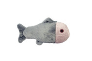 Fluff & Tuff Guppy Fish Squeaker-Less Plush Dog Toy