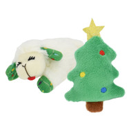 Multipet Lamb Chop Christmas tree Holiday Cat Toy - 2Pk