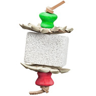 A&E Cages Nibbles Marshmallow Pumice Small Animal Chew-Toy