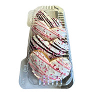 K9 Granola Factory 3" Jumbo Heart Shaped Gourmet Cookie,  Happy Valentines Day - 4 pack