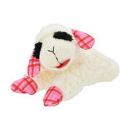 Multipet Valentine's Plaid Lamb Chop Plush Dog Toy 10.5”