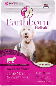 Earthborn Holistic Meadow Feast Lamb Meal & Vegetables Grain-Free Dry Dog Food - 12.5 Lbs
