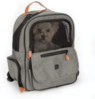 Cruising Companion Grey Black On The Go Dog Backpack Carrier