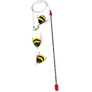 Go Cat Da Bee Teaser Wand And TWO Extra Bee Attachments Set