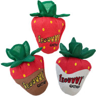 Yeowww! Strawberries Catnip Cat Toy - 3Pack