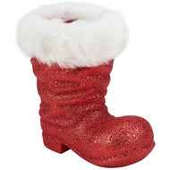 Primitives by Kathy Glitter Santa Boot Sitter - Large