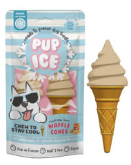 Ethical Pup Ice Freeze-at-Home Dog Chews Treats, Waffle Cone Vanilla and Peanut Flavor