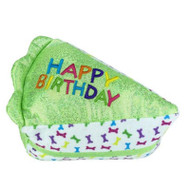 Multipet Birthday Cake Slice Cat Toy - Green 3"