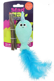 Mad Cat® Narwhal With Catnip & Silvervine Cat Toy