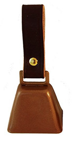 AUBURN LEATHER COUNTRY COW BELL #1 SMALL W/STRAP