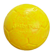 Jolly Pets Large Soccer Ball Floating-Bouncing Dog Toy, 8" Large Diameter, Orange/Yellow