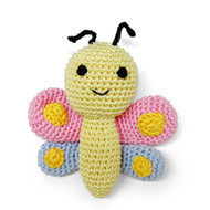 Dogo Pet Fashions Crochet Squeaker Toy - Butterfly
