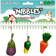 A&E Cage Company Nibbles Veggie Patch Small Chew Pet Toy