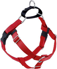 2 Hounds Design Freedom No Pull Adjustable Dog Harness 5/8" Medium Red
