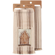 Primitives By Kathy Gingerbread House Kitchen Towel - 20" x 28"