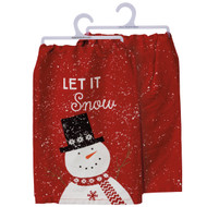 Primitives By Kathy Let It Snow Nordic Kitchen Towel - 28" x 28"