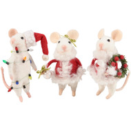 Primitives by Kathy Claus Family Mice Critter Set