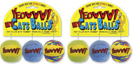 Yeowww My Cats Balls, 2 Packs with 3 Balls per Pack