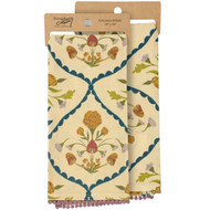 Primitives by Kathy Folk Diamond Floral Kitchen Towel - 20" x 26"