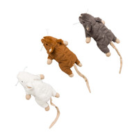 SPOT Big Mouse Bertha Cat Toy with Catnip - 7" Assorted Colors