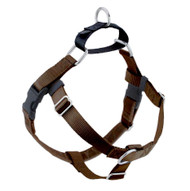 2 Hounds Design Freedom No Pull Dog Harness | Comfortable Control for Easy Walking | Adjustable Dog Harness | Small, Medium & Large Dogs | Made in USA | Solid Colors | 1" XL Brown